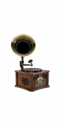 Retro gramofon Roadstar, HIF-1850TUMPK, retro gramofon, s troubou, LCD displej, dálkové ovládání