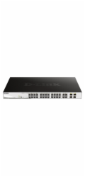 D-Link DGS-1210-28MP 28-port Gigabit Smart+ PoE Switch, 24x GbE PoE+, 4x RJ45/SFP, PoE 370W