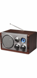 Rádio Roadstar, HRA-1245N/WD, dřevěné, retro, FM, 16 W