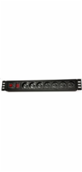 Rozvodný panel LEXI-Net 7x230V-3m 19  , 1,5U, přepěťová ochrana