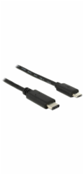 Delock Kabel USB Type-C™ 2.0 samec > USB 2.0 Typ Micro-B samec 0,5 m černý