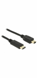 Delock Kabel USB Type-C™ 2.0 samec > USB 2.0 typ Mini-B samec 2,0 m černý