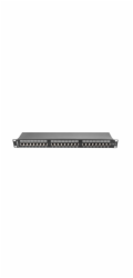 LANBERG PATCH PANEL 24 PORT 1U 19” CAT.5E SHIELDED BLACK
