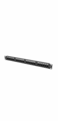 Lanberg Patch panel 24 PORT 1U kat.5e černý PPU5-1024-B