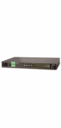 Planet MGSW-24160F Metro L3 switch, 8x 1Gb, 16x1Gb SFP, 36-60VDC, 0~60°C
