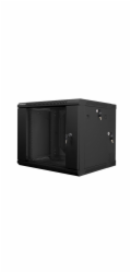LANBERG RACK CABINET 19” DOUBLE-SECTION WALL-MOUNT 9U/600X600 (FLAT PACK) BLACK  