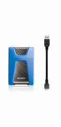 ADATA Externí HDD 1TB USB 3.1 DashDrive Durable HD650, modrý (gumový, nárazu odolný)