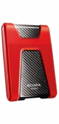 ADATA Externí HDD 2TB USB 3.1 DashDrive Durable HD650, červený (gumový, nárazu odolný)