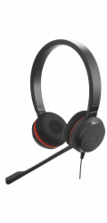 Jabra Evolve 20/Stereo/USB/Drát/MS/Černá-červená