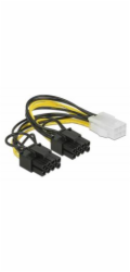 Delock PCI Express napájecí kabel 6 pin samice > 2 x 8 pin samec 15 cm