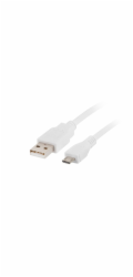 Lanberg CA-USBM-10CC-0018-W USB cable 1.8 m USB 2.0 Micro-USB B USB A White