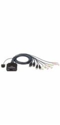 ATEN CS-22DP 2-portový USB DisplayPort KVM přepínač s voličem vzdáleného portu