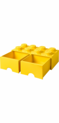 Room Copenhagen LEGO Brick Drawer 8 žlutá, úložný box