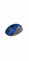 C-Tech WLM-02B myš, černo-modrá, bezdrátová, 1600DPI, 6 tlačítek, USB nano receiver
