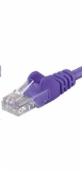 PREMIUMCORD Patch kabel UTP RJ45-RJ45 CAT5e 0.5m fialová