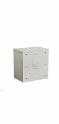 Solarix rozvaděč nástěnný SENSA 12U 400mm, dveře plech, RAL 7035 SENSA-12U-64-21-G