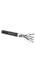 Solarix instalační kabel CAT5E FTP PVC+PE Fca dvojitý plášť 305m/cívka