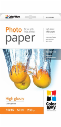COLORWAY fotopapír/ high glossy 230g/m2, 10x15/ 50 kusů