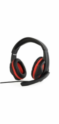 Gembird Herní sluchátka s mikrofonem GHS-03 Gaming, černo-červená