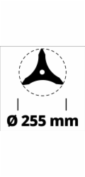 Einhell Nůž pro křovinořez 3405082, pro akumulátorový křovinořez AGILLO