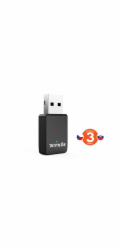 Tenda U9 WiFi AC650 USB Adapter, 633 Mb/s (433 + 200 Mb/s), 802.11 ac/a/b/g/n, OS Win XP/7/8/10/11