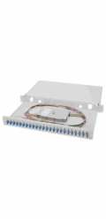 Digitus LWL-Spleißbox, bestückt, 6x LC-APC DX, OS2 (grau)