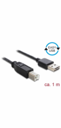 Kabel DeLOCK EASY-USB 2.0, zástrčka USB-A > zástrčka USB-B