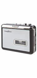 NEDIS kazetový převodník/ výstup 1x 3,5 mm/ 1x mini USB/ napájení z USB/ černý