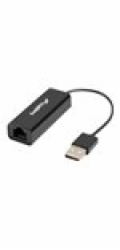 Lanberg NC-0100-01 kabelové rozhraní a přechodky USB-A RJ-45 Černá