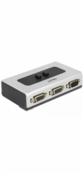 Delock - Přepínač - 3 x sériový - desktop, pro připevnění na zeď