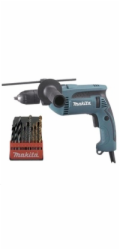 Makita HP1641K1X Příklepová vrtačka s kufrem,rychlosklíčidlo 1,5-13mm,680W