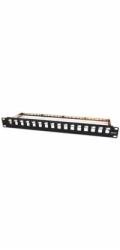 19" modulární patch panel LEXI-Net 16port, černý