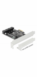 Delock PCI Express Card to 2 x internal USB 3.0 Pin Header - USB adaptér - PCIe 2.0 - USB 3.0 (interní) x 2