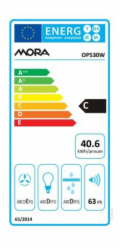 Mora OP 530 W Digestoř běžná podvěsná 50cm
