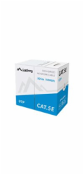 Instalace Lanberg UTP, kat.5e, CU drát, 305m, šedý (LCU5-11CU-0305-S)