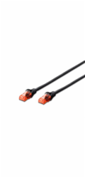 Digitus Patch Cable, CAT 6 UTP, AWG 26, měď, černý 10m