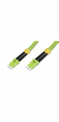 Digitus LWL Patchkabel, Duplex, LC > LC Stecker, Multimode OM5 (hellgrün, 10 Meter)