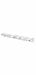 Digitus Modulares Patchpanel, 24-Port (grau, 1 HE, für Keystone-Module)