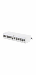 DIGITUS Desktop modulárny patch panel 12port vhodný pre UTP i STP keystony, sivý