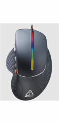 CANYON herní myš APSTAR, 6 programovatelných tlačítek, senzor Sunplus, až 6400 DPI,  opletený kabel,RGB podsvícení, šedá