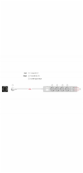 DeLOCK prodlužovací kabel 4-cestný, 3x USB