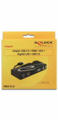 Delock USB-A stanice/replikátor (62461)