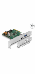 Delock PCI Express x4 Karta na 1 x externí USB Type-C samice + 1 x externí USB Typ-A samice SuperSpeed USB 10 Gbps