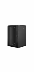 LANBERG 19 18U 600X600mm WF01-6618-10B LANBERG RACK CABINET 19” WALL-MOUNT 18U/600X600 (FLAT PACK) BLACK V2