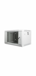 LANBERG 19 6U 600X450mm WF01-6406-10S Nástěnný rack 19 6U 600X450mm šedý flat pack