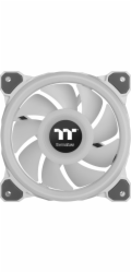 Thermaltake Ventilátor Riing Quad 12 RGB TT Premium Edition, 3 kusy (bílý, sada 3 ks, 1x ovladač, 120 mm)