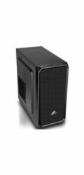 EVOLVEO Shaw 2, case mATX, 1x 120 mm ventilátor, přední mesh panel, prachový filtr, bez zdroje, černá