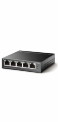 TP-Link switch TL-SF1005LP (5x100Mb/s, 4xPoE, 41W, fanless)
