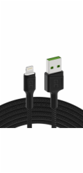 Green Cell Kabel Ray USB-A - Lightning 1,2m LED s rychlým nabíjením pro Apple iPhone