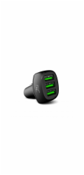Green Cell PowerRide 54W 3xUSB 18W nabíječka do auta s technologií rychlého nabíjení Ultra Charge